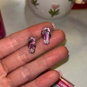 Pink Flip Flop Earrings